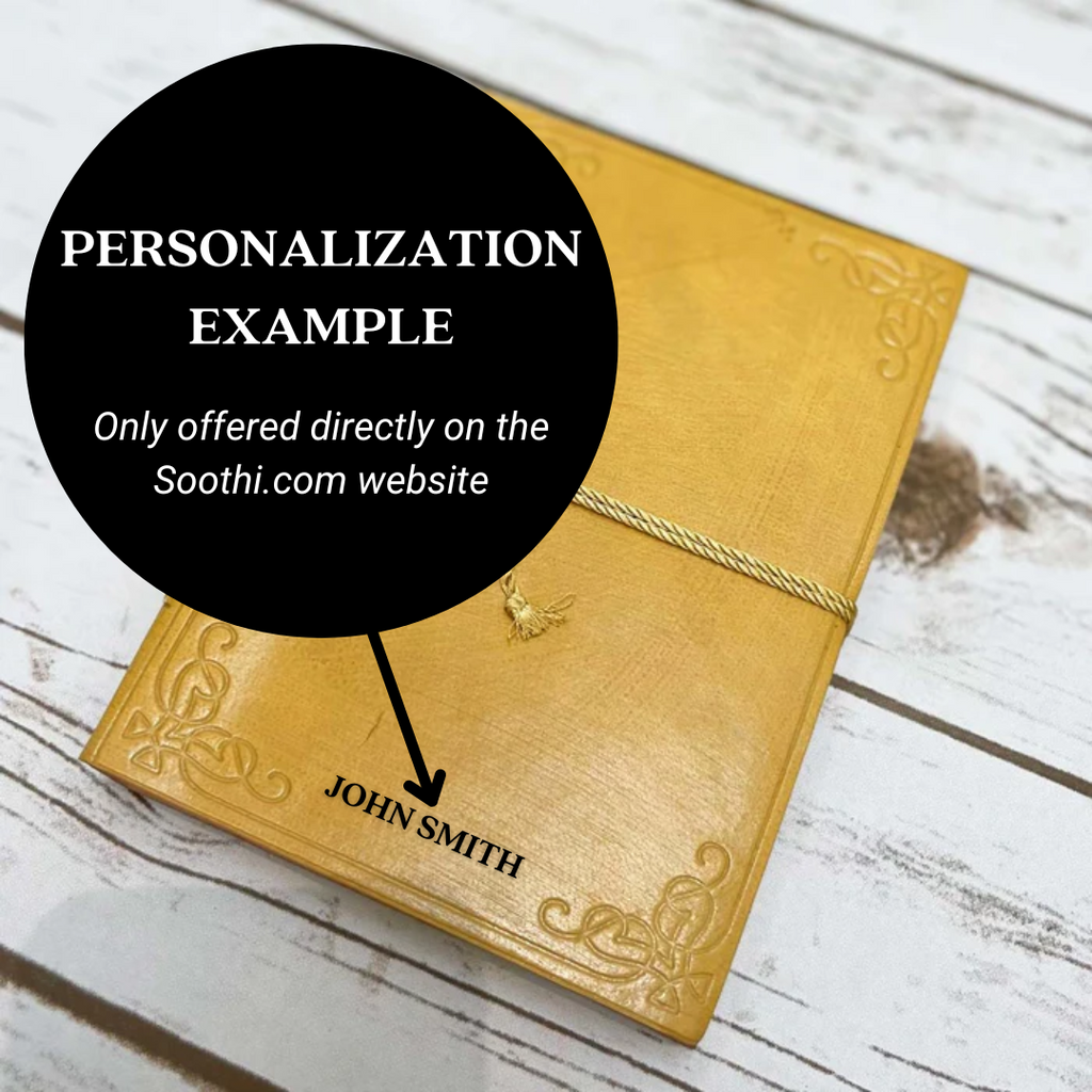 Diario de cuero ruborizado - 5x7 de Soothi