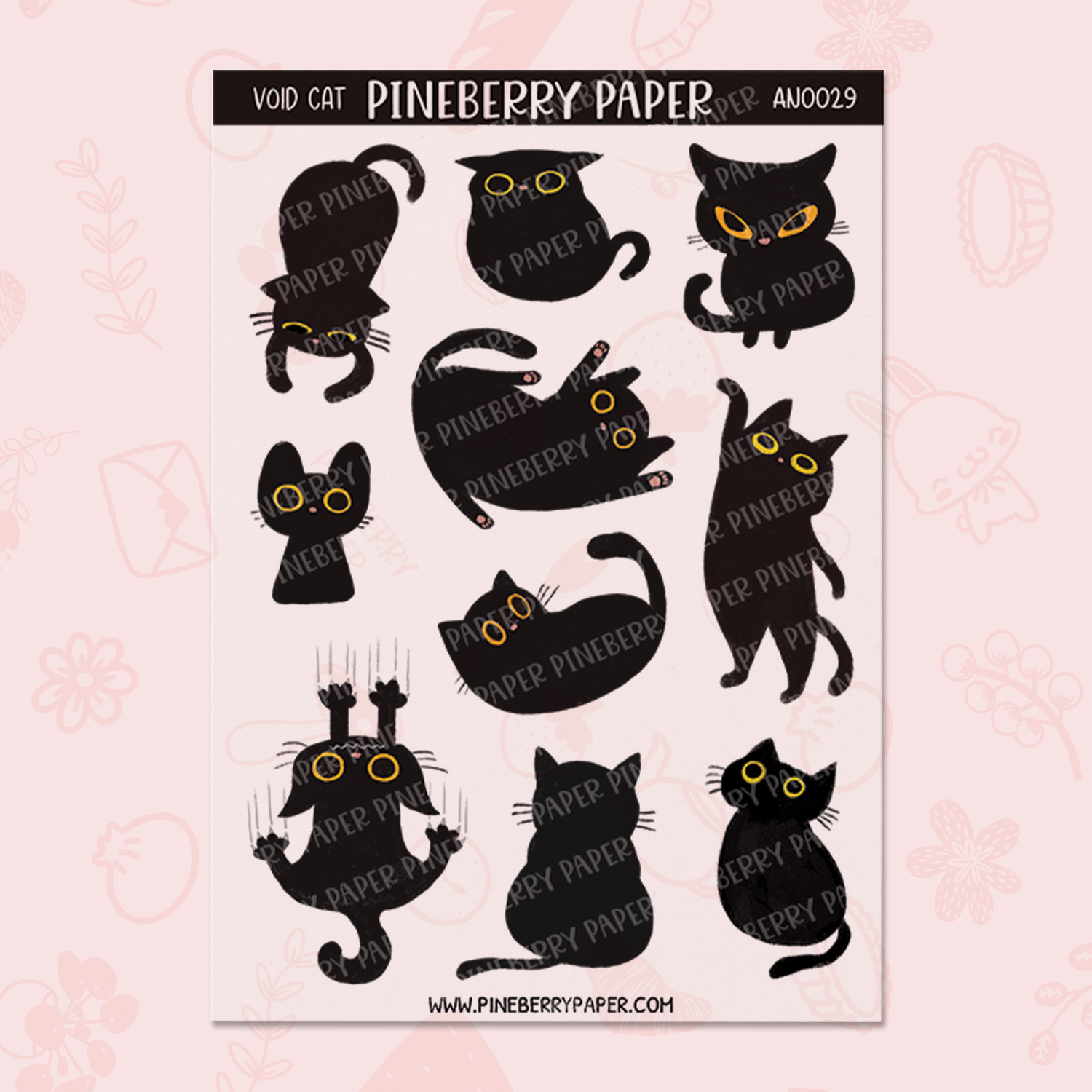 Void Cat Sticker Sheet