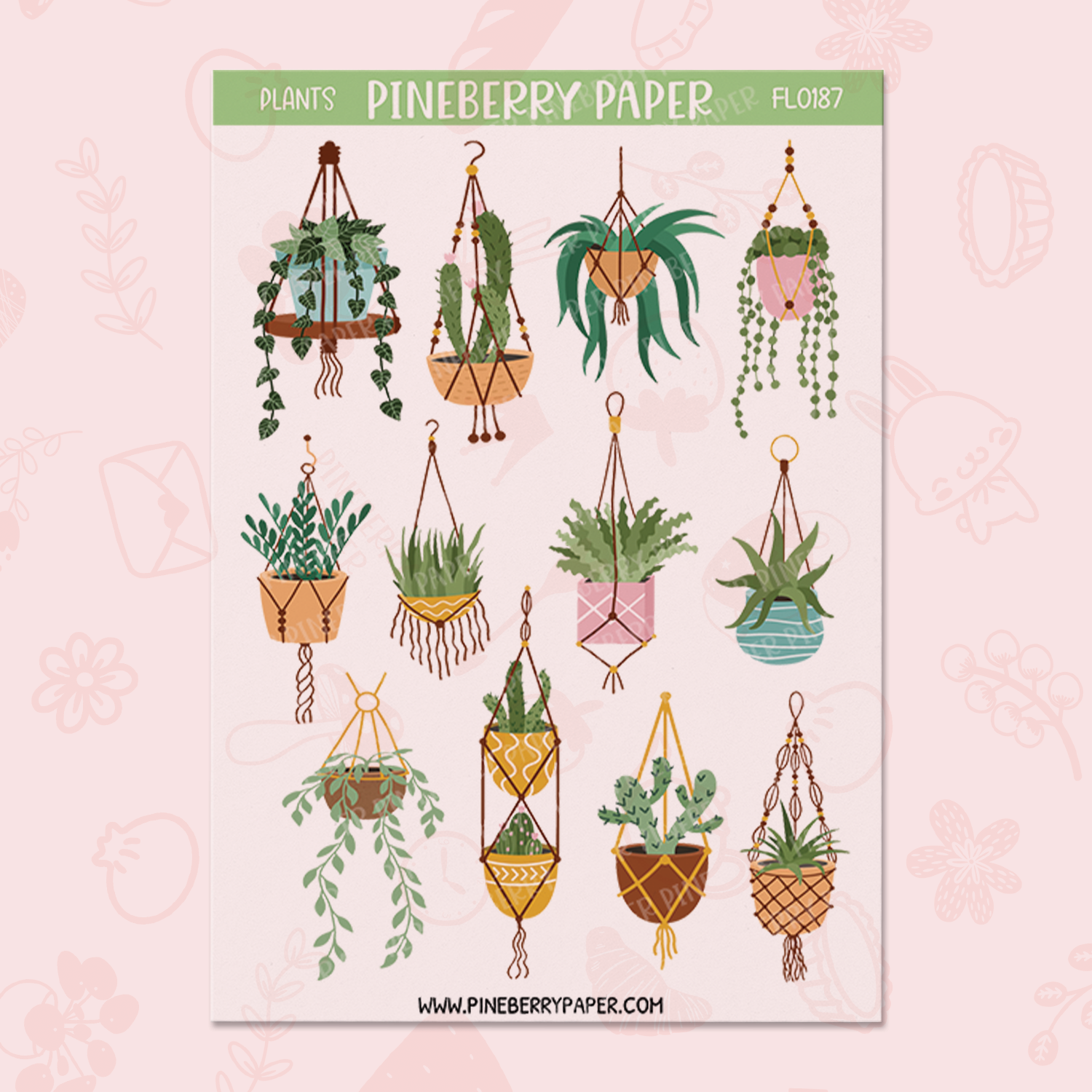 Hanging Plants Sticker Sheet