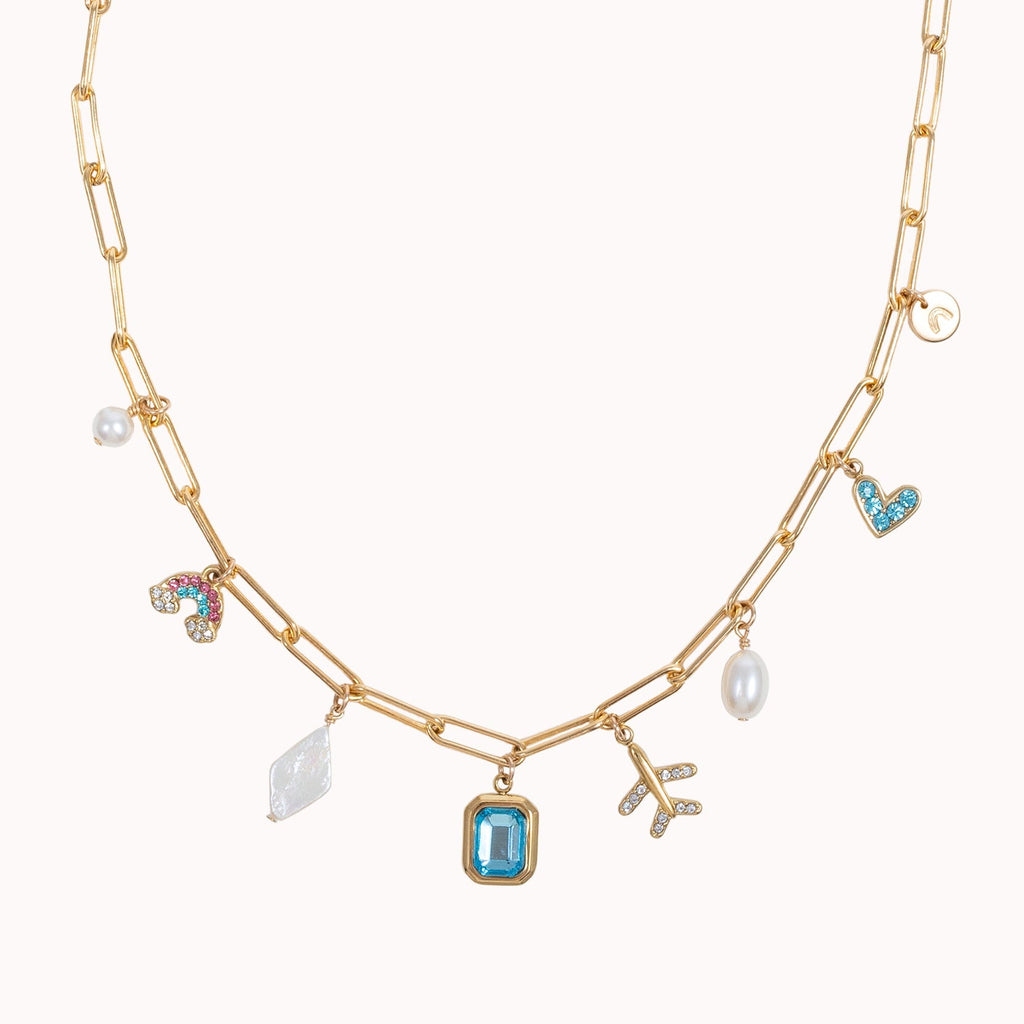 Collar con dije "Cabeza en las nubes"