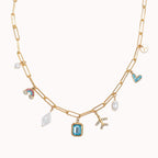 Collar con dije "Cabeza en las nubes"