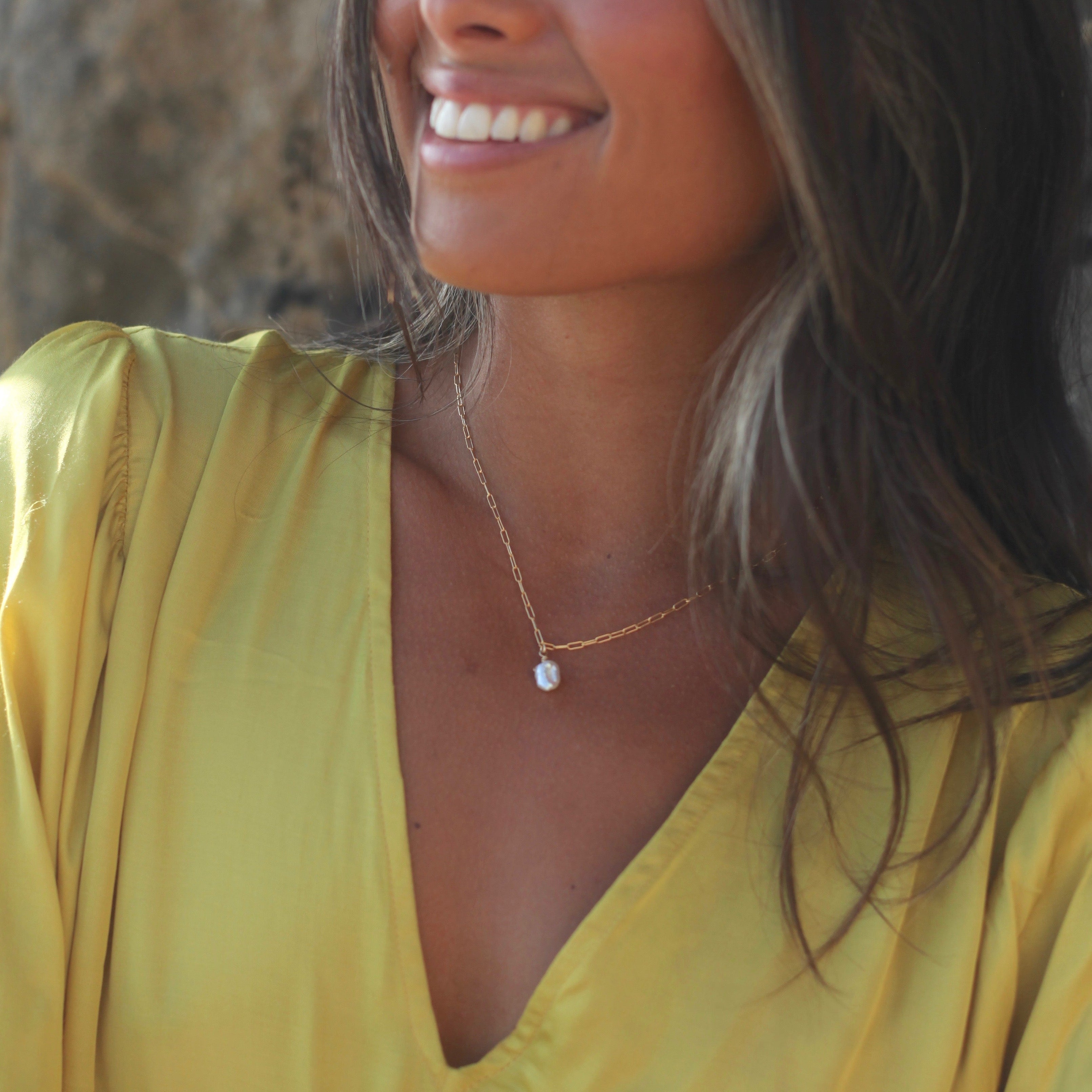 Collar de perlas Keishi