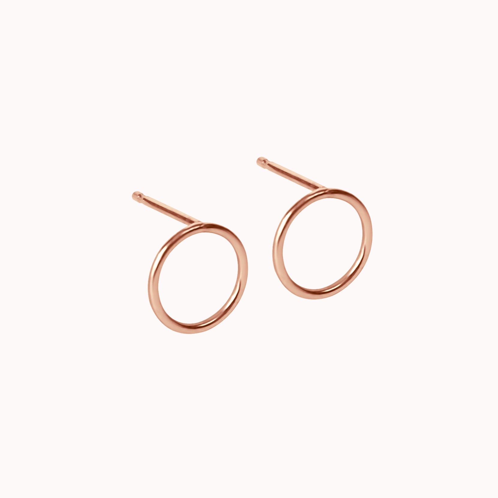 Pendientes de botón de círculo grande