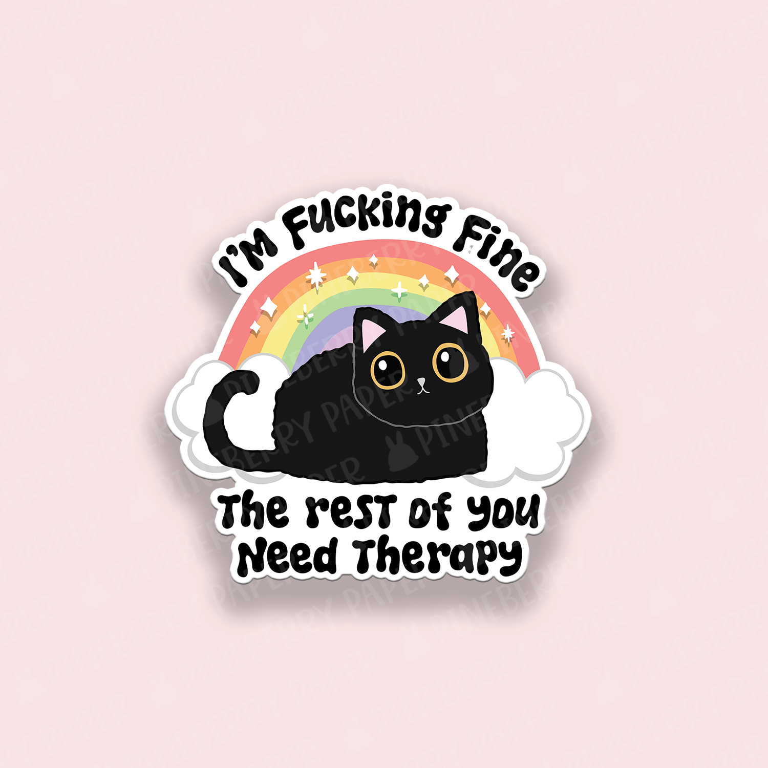 The Rest of You Need Therapy Vinyl Sticker