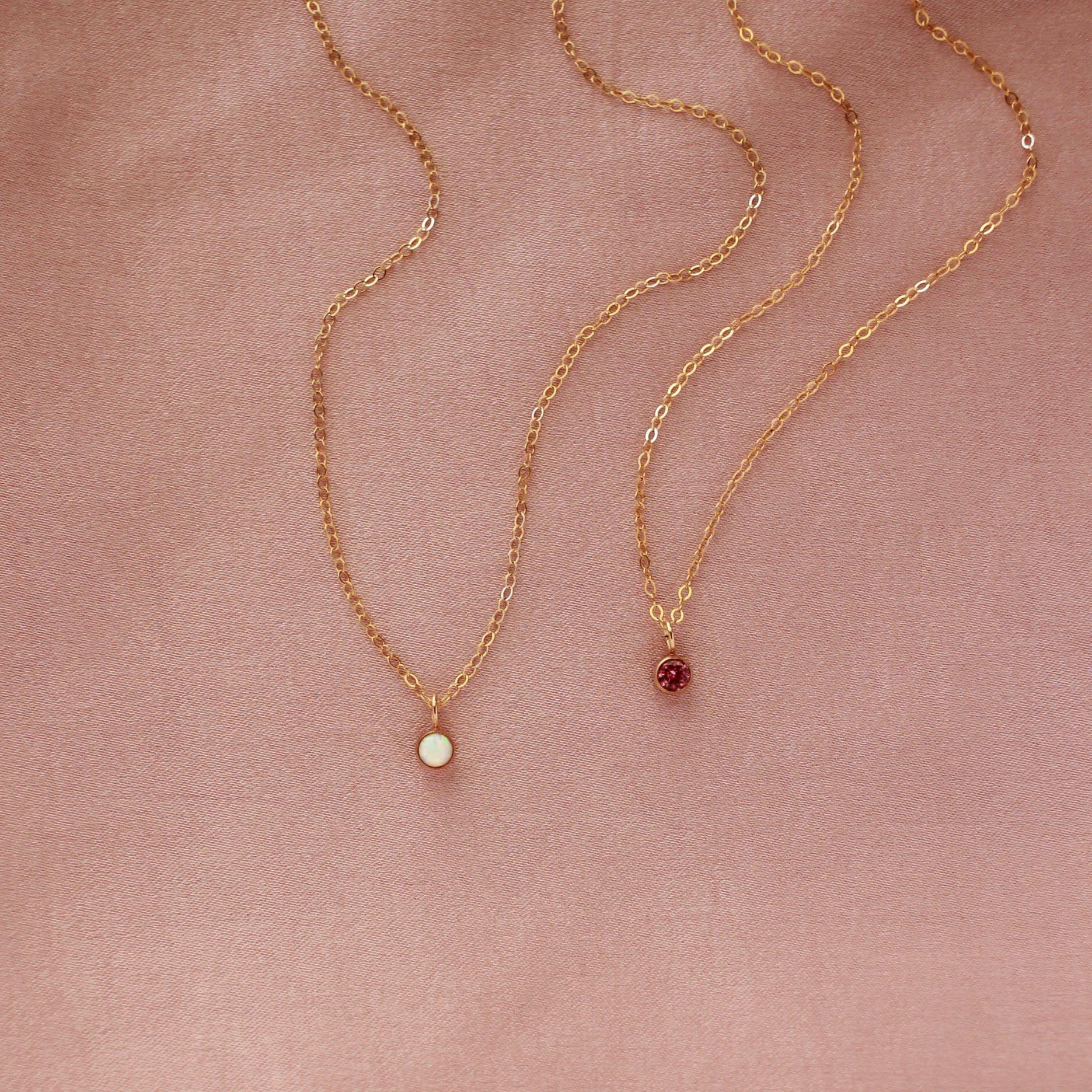 Birthstone Charm Necklace