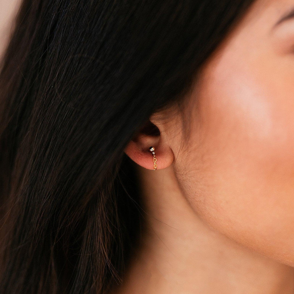 Pendientes de cadena tipo brazalete 