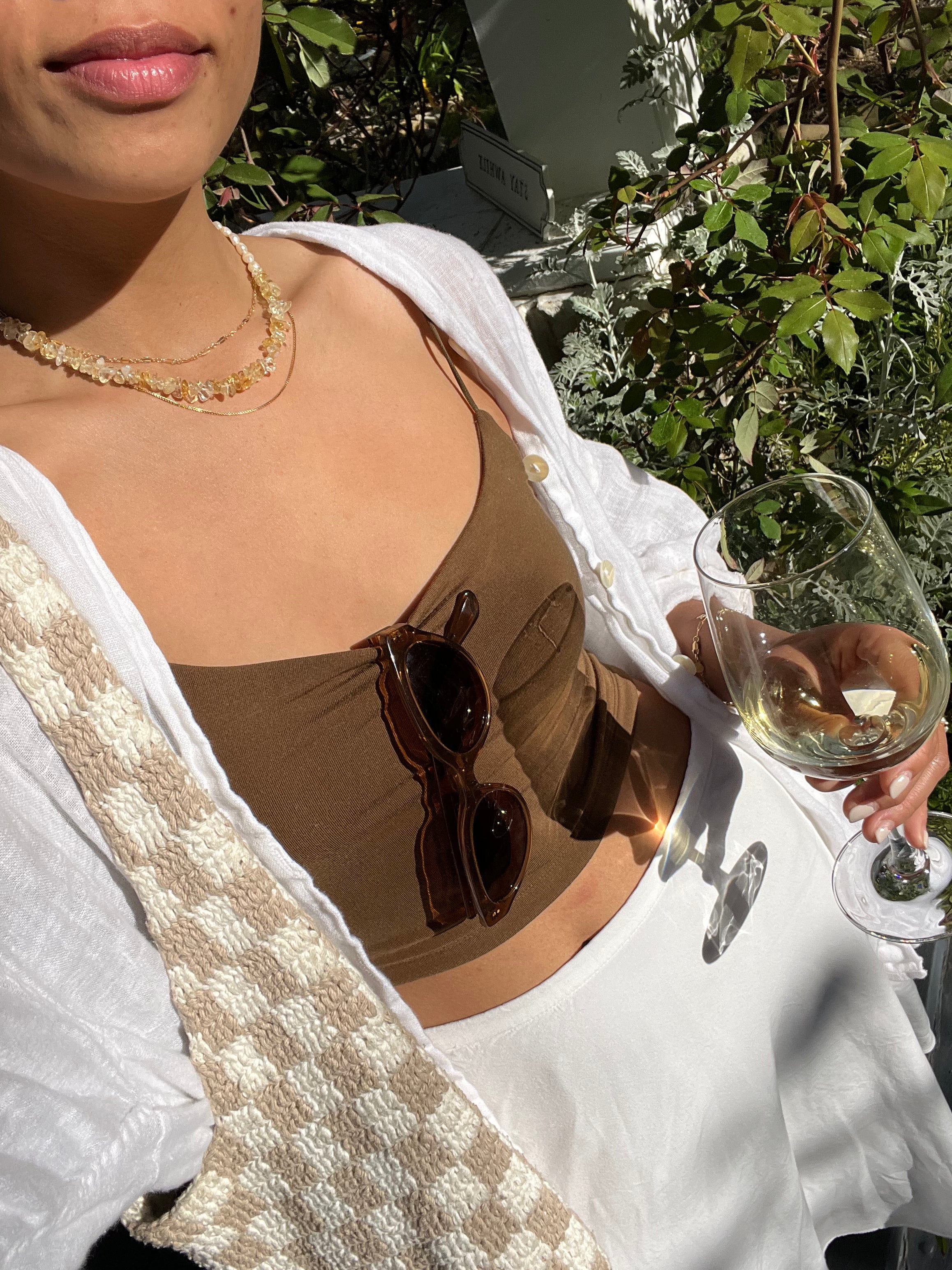 Collar de cadena de caja