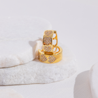 Pendientes de aro con forma de corazón de Chrissy