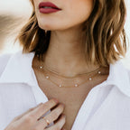 Collar de cadena de perlas Marie