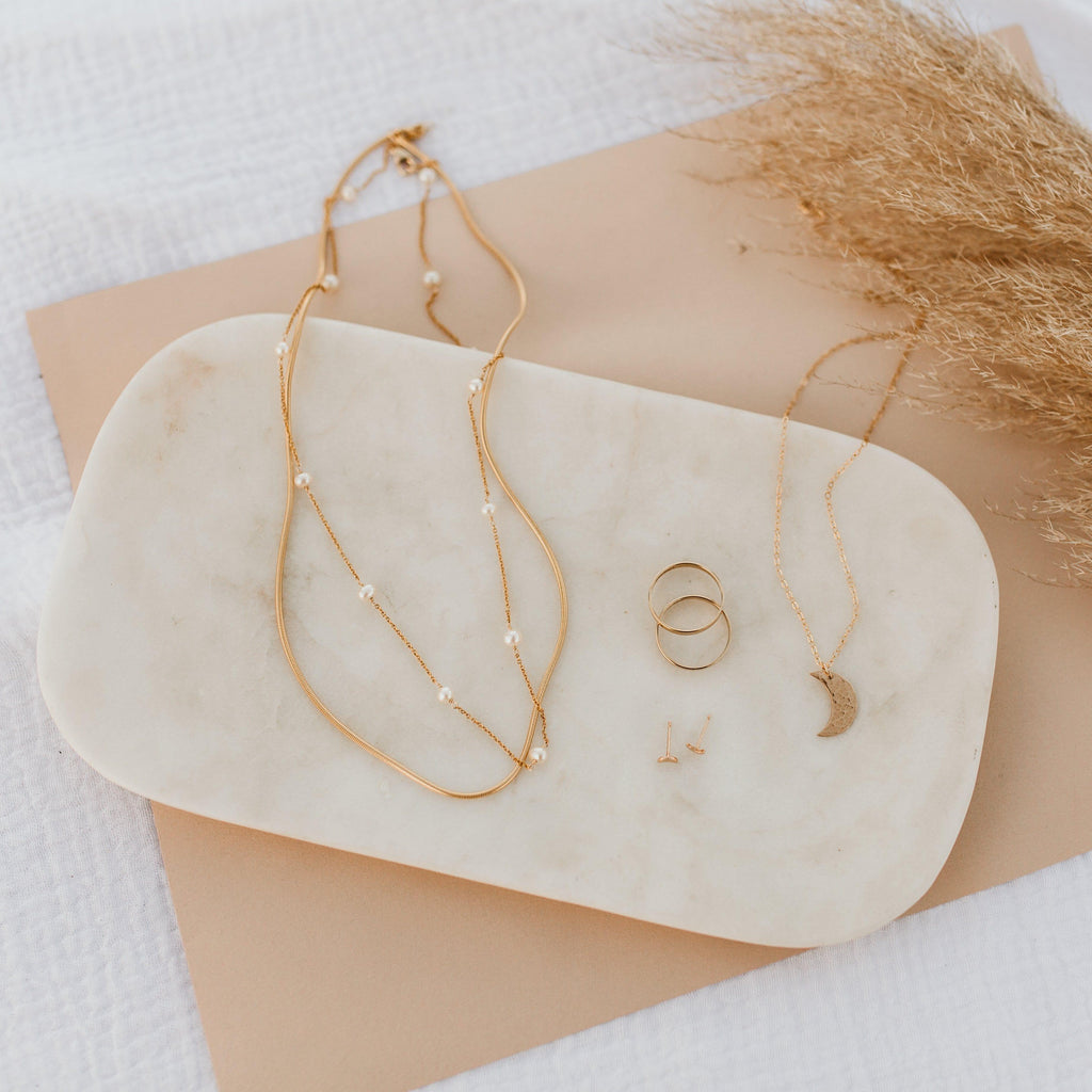 Collar de cadena de perlas Marie