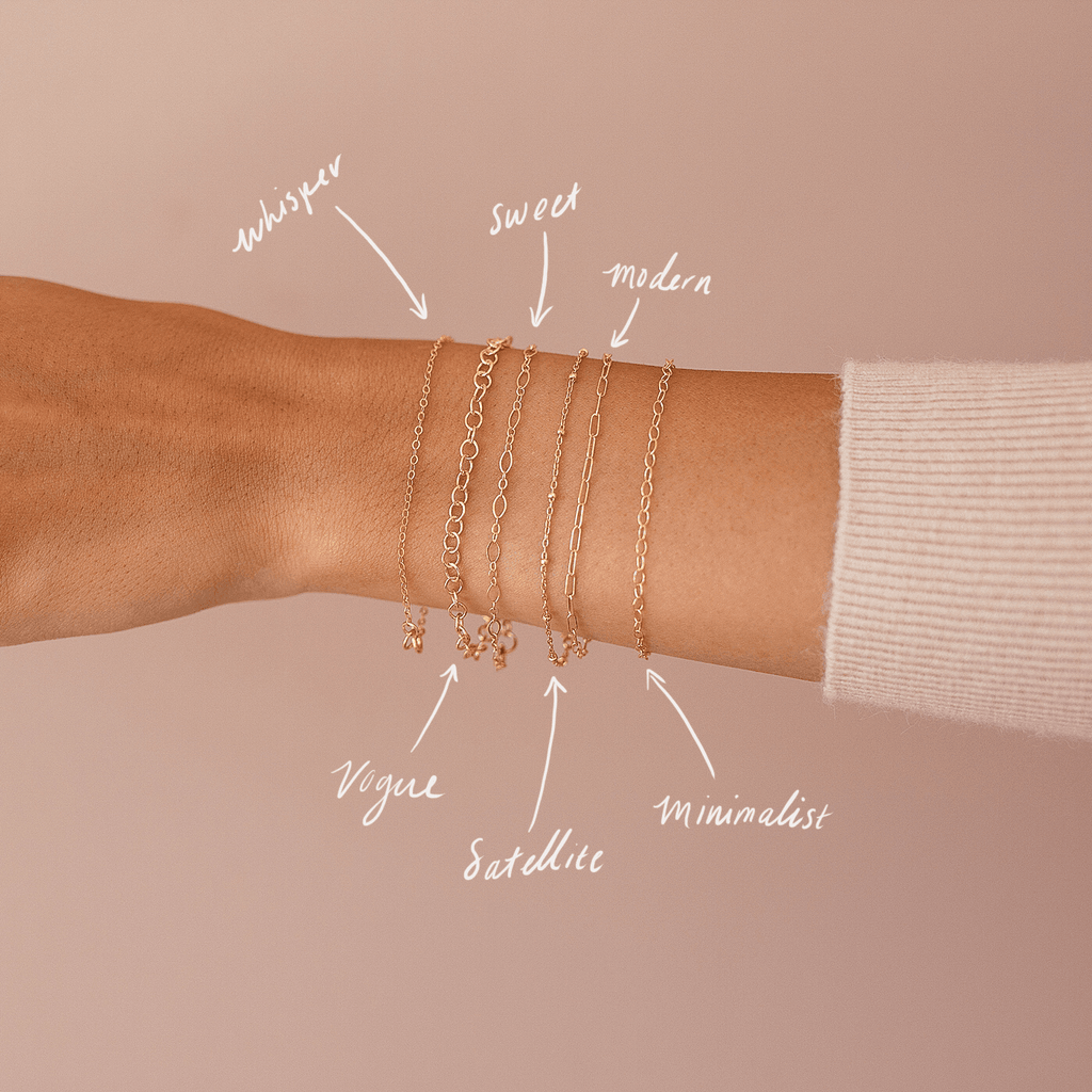 Pulsera de cadena minimalista