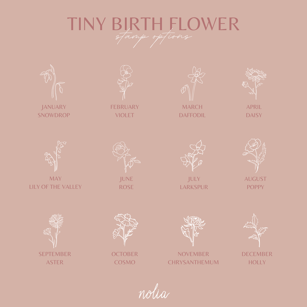 Collar de flor de nacimiento diminuta